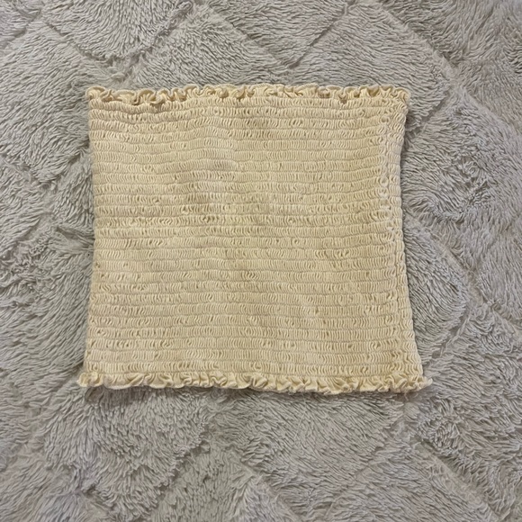 Brandy Melville Tops - Yellow John Galt Ribbed Tube Top